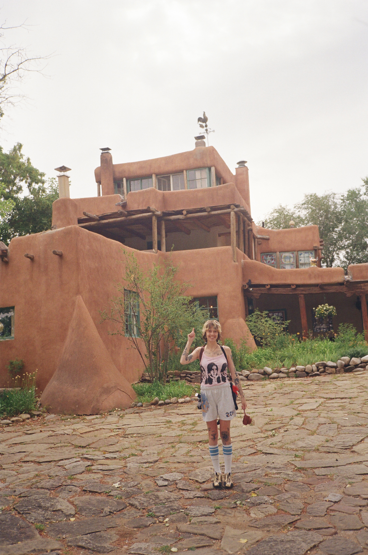 me outside of the mud palace